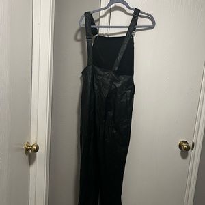 Size 4 Faux Leather Overalls